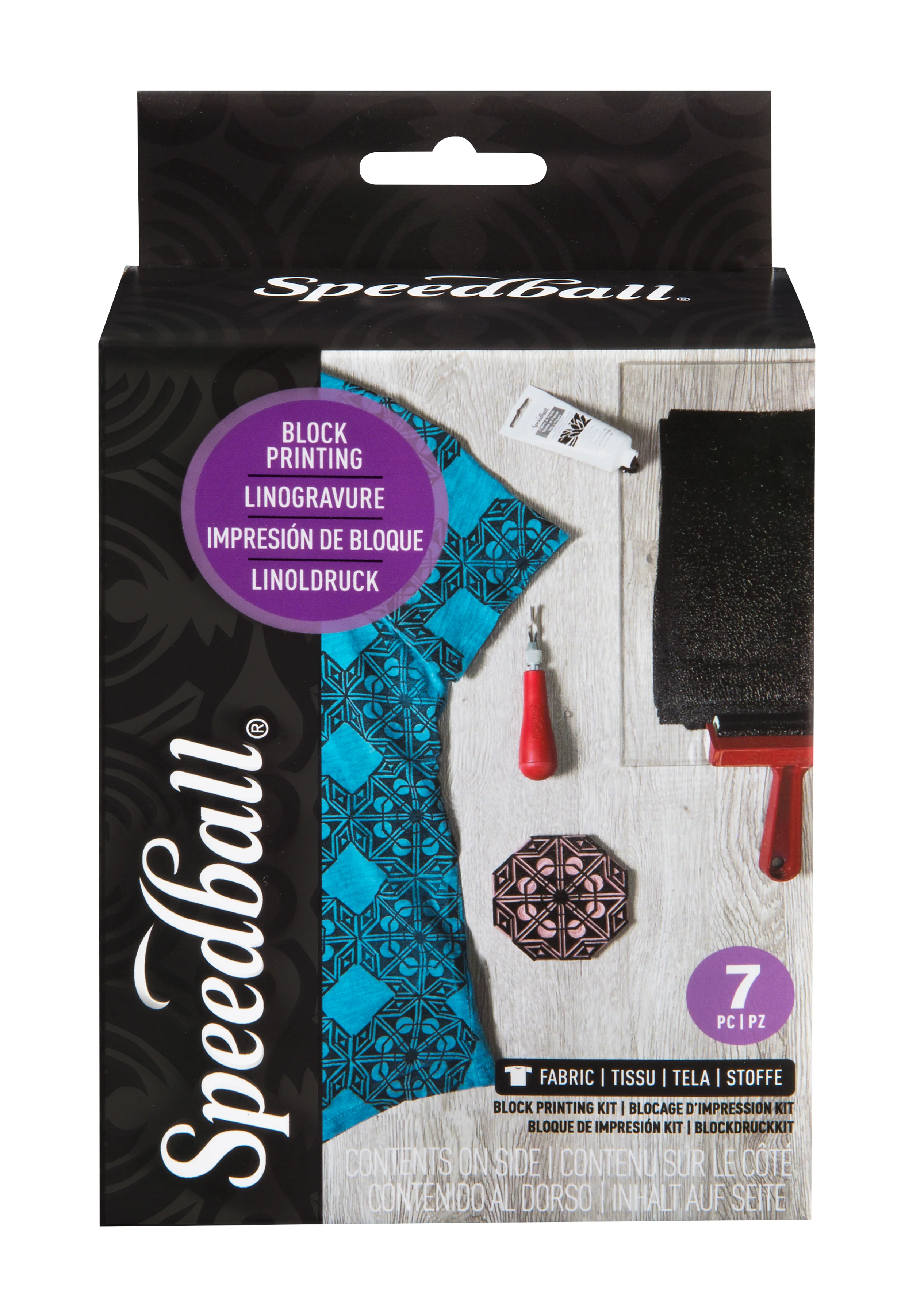 Set encre Lino Textile débutant (7 pièces)