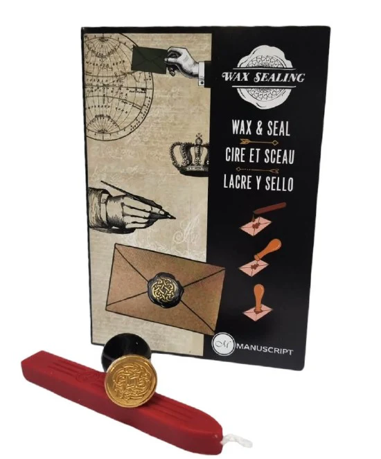 Set sceau et cire Rose Celtic - Manuscript