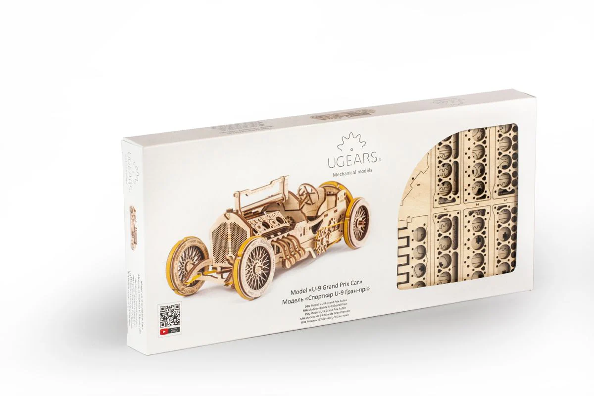 Kit maquette à construire Ugears Voiture de course U9 - Image 2