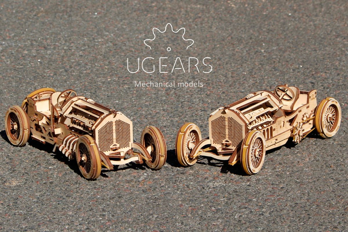 Kit maquette à construire Ugears Voiture de course U9 - Image 5
