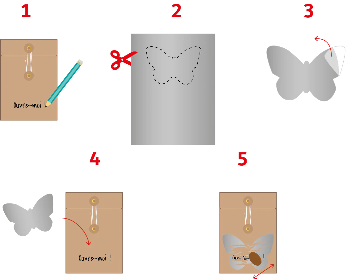 Coupon papier à gratter adhésif A4 fond transparent - X5 - Image 4