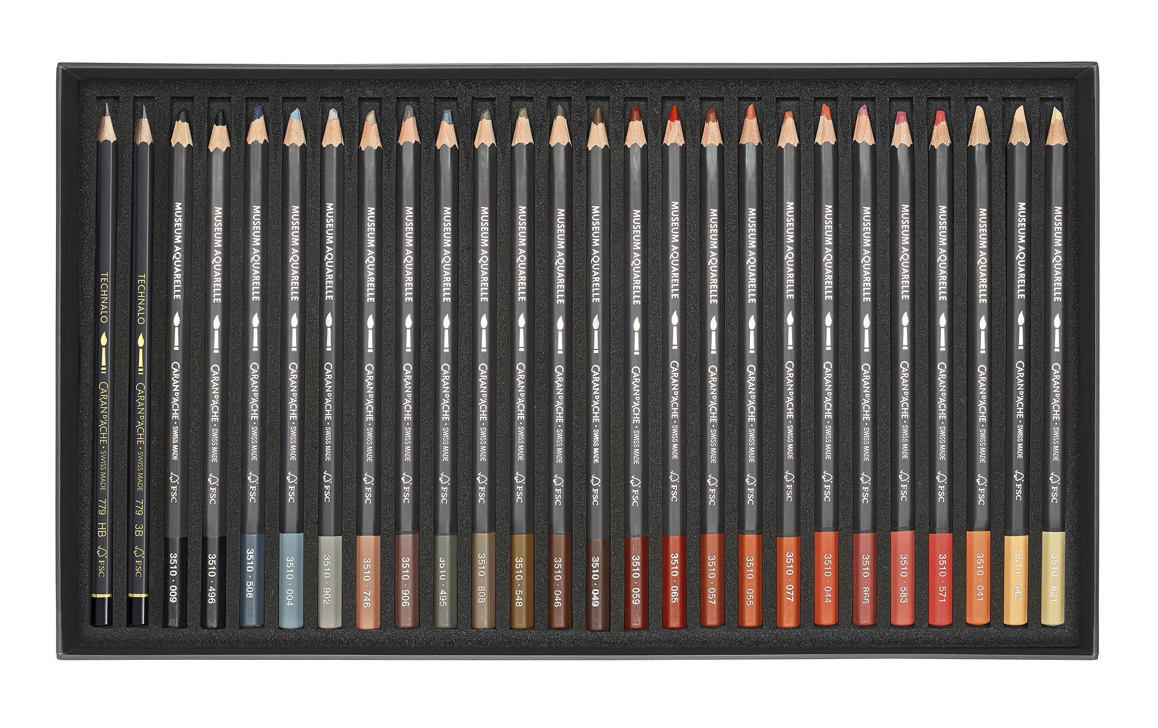 Crayon aquarellable Museum boîte carton de 76 + 2 Technalo HB-3B - Image 5