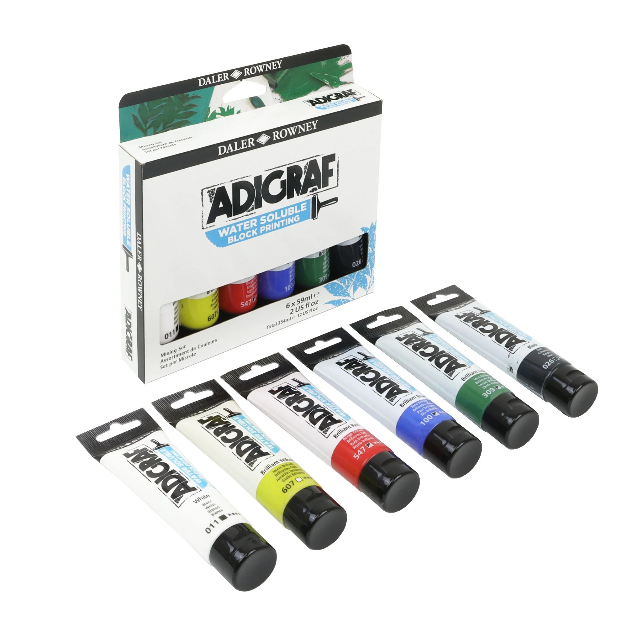 Set Encre linogravure Adigraf 6x59ml - Image 3