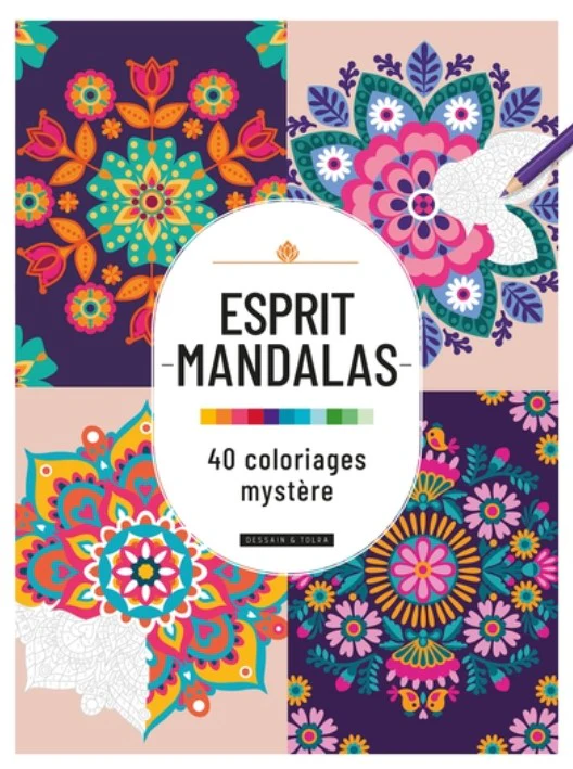 Esprit Mandalas - 40 coloriages mystères