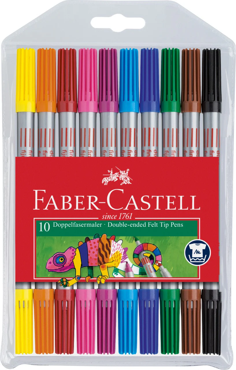 Etui de 10 Feutres de coloriage double pointes