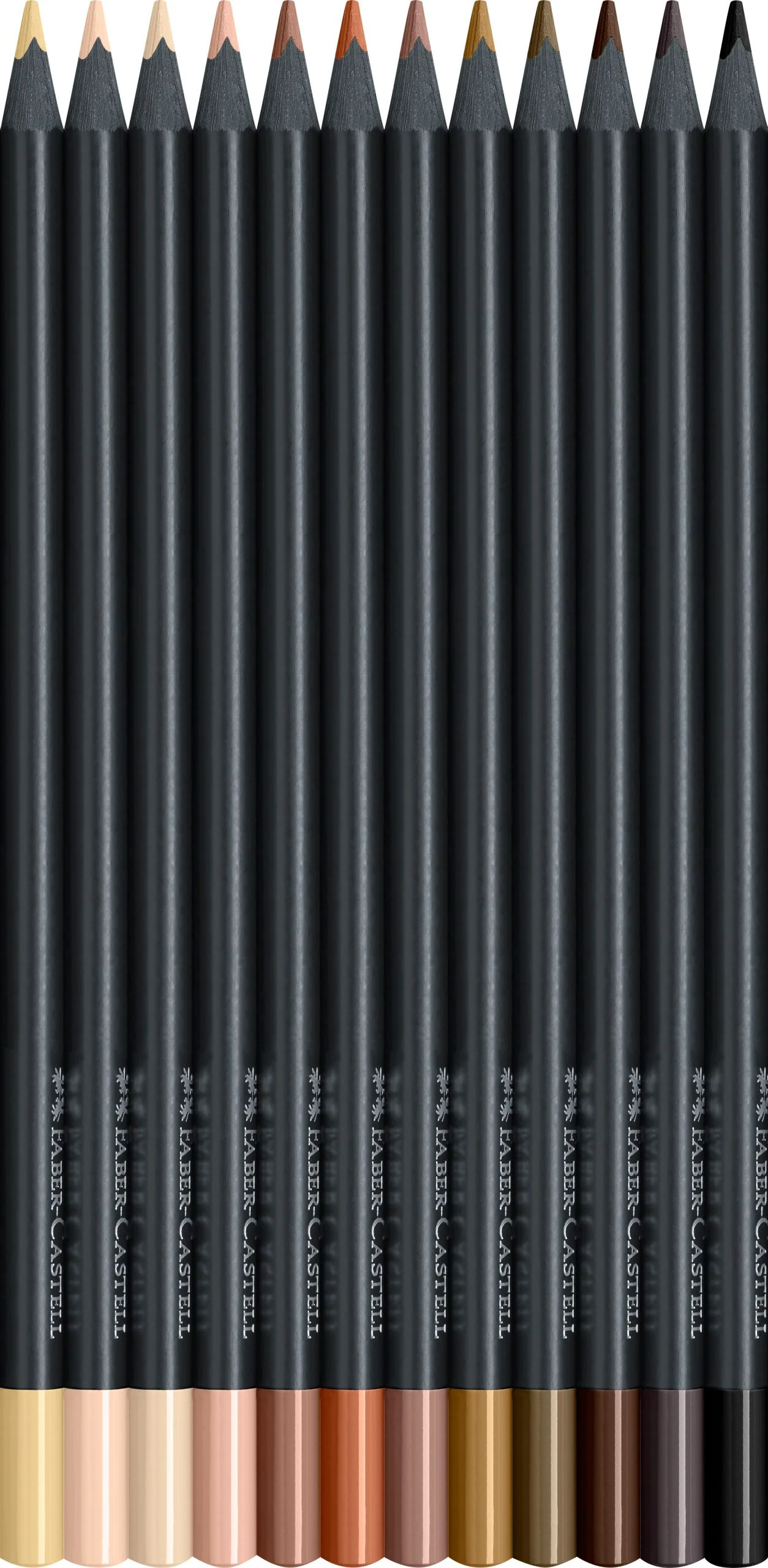Etui de 12 crayons de couleurs "peau" Black Edition - Image 2