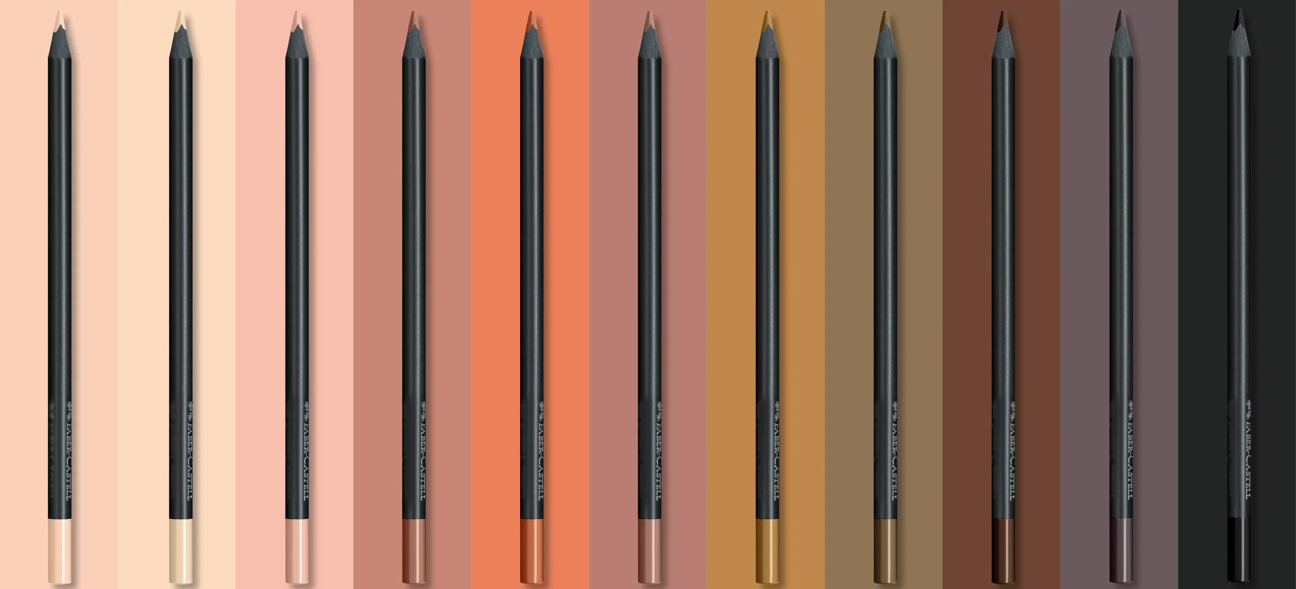 Etui de 12 crayons de couleurs "peau" Black Edition - Image 4