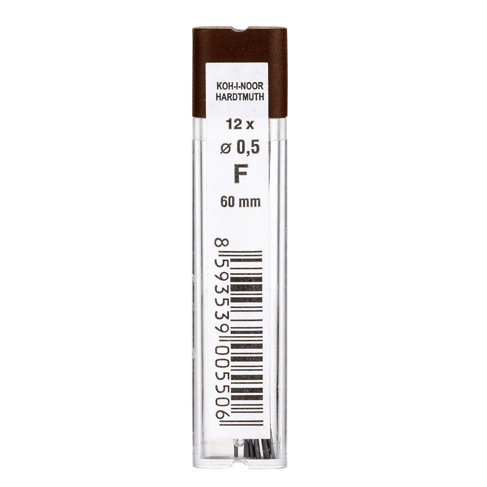 Etui de 12 mines graphite ø0,5mm F