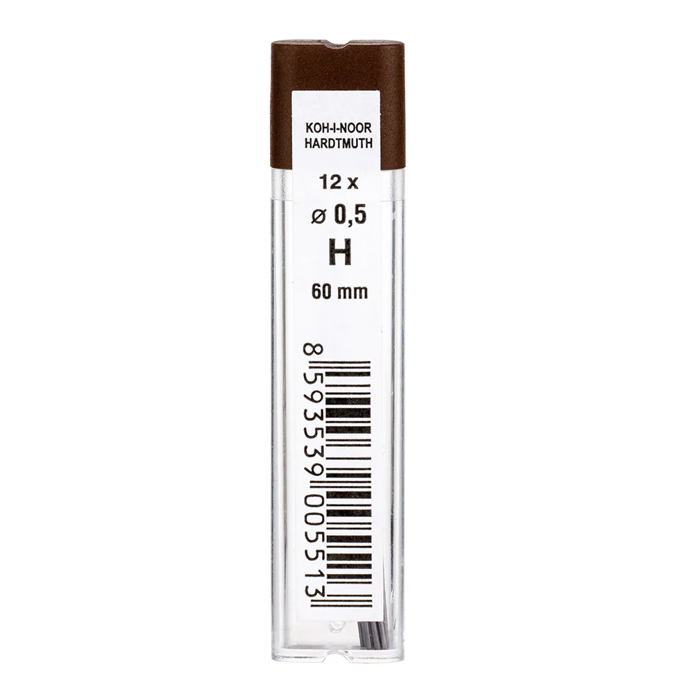 Etui de 12 mines graphite ø0,5mm H