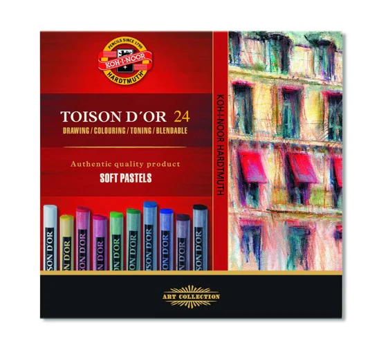 Etui de 24 pastels ronds Ø9 mm