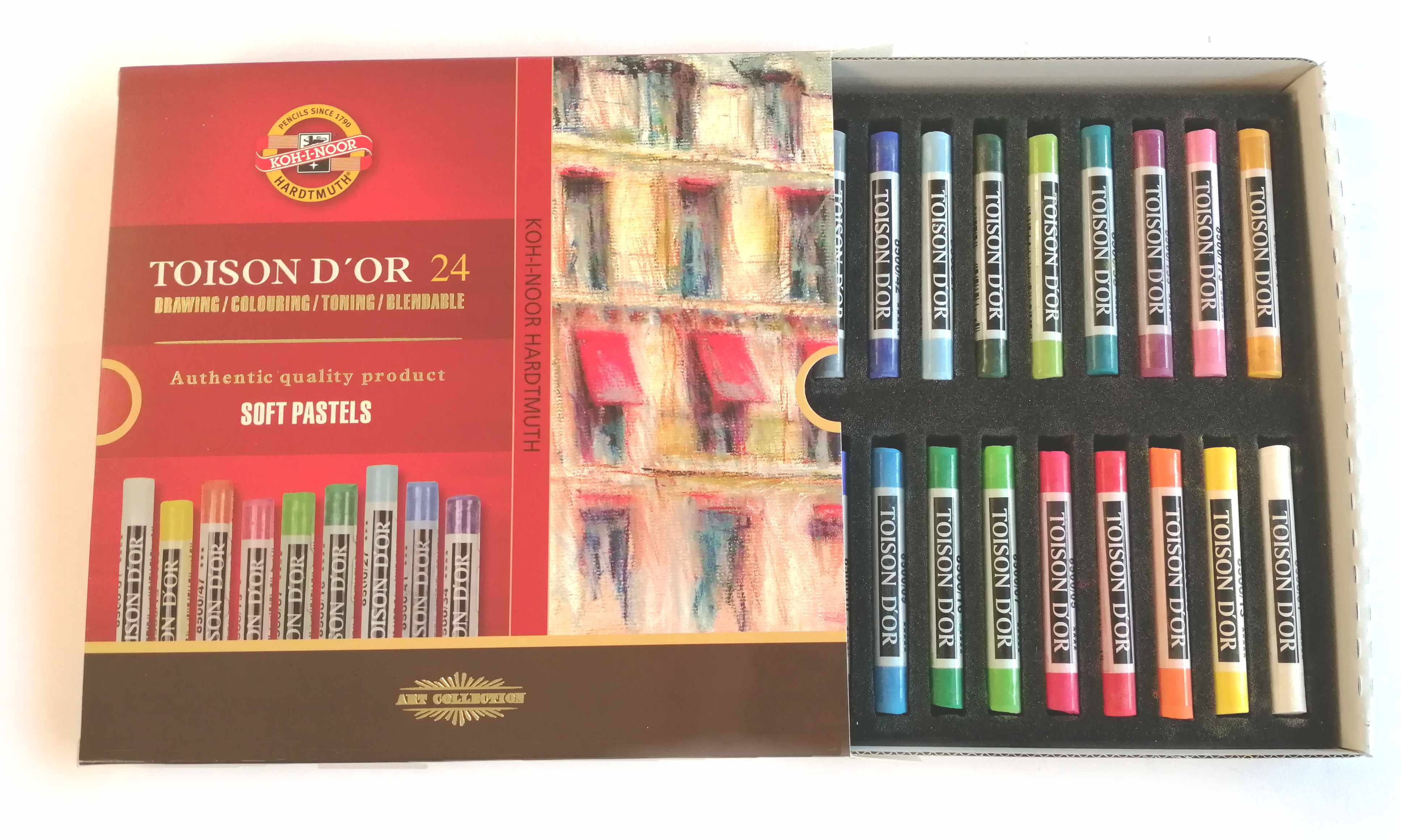Etui de 24 pastels ronds Ø9 mm - Image 2