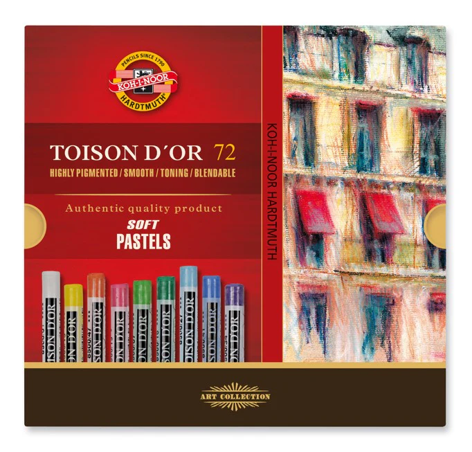 Etui de 72 pastels ronds Ø9 mm