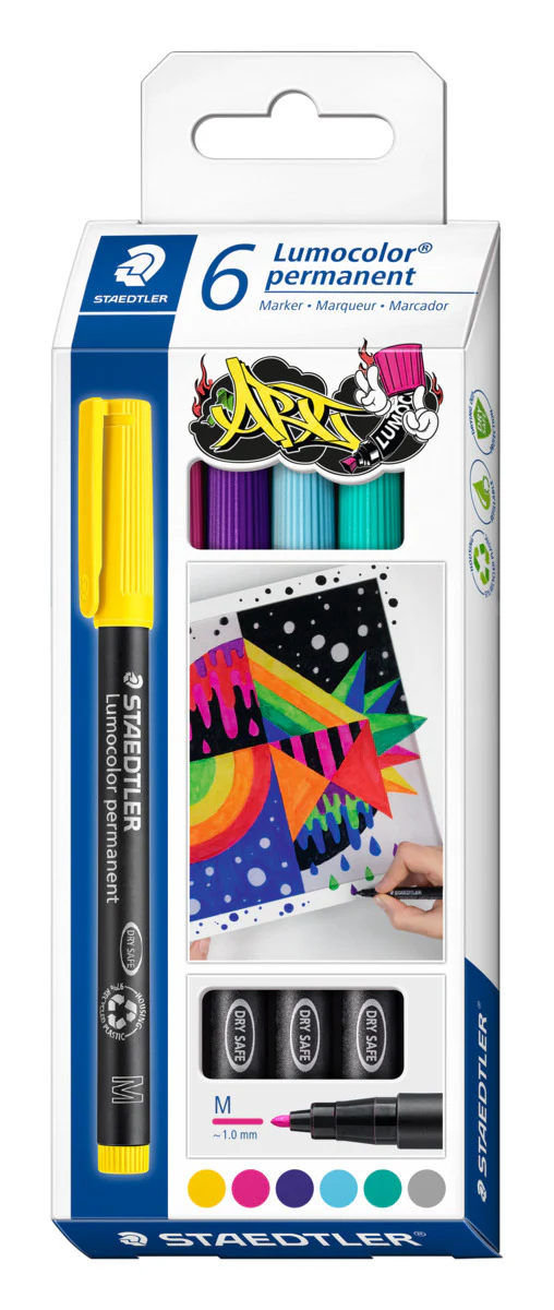 Etui de 6 feutres Lumocolor 317