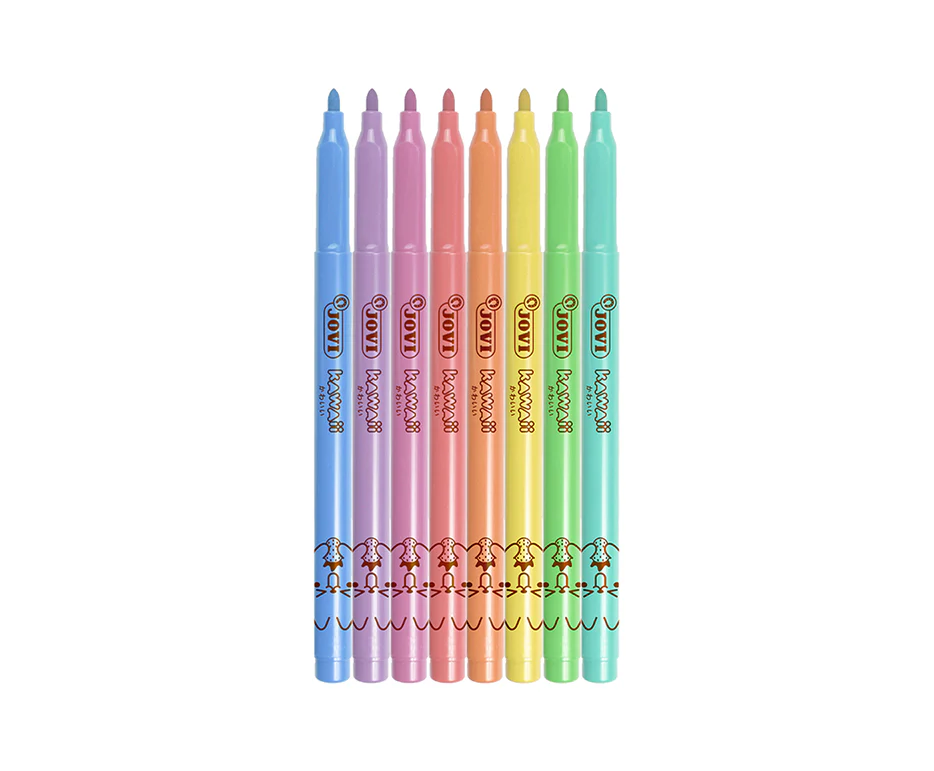 Etui de 8 feutres de coloriage Kawaii - Jovi - Image 2
