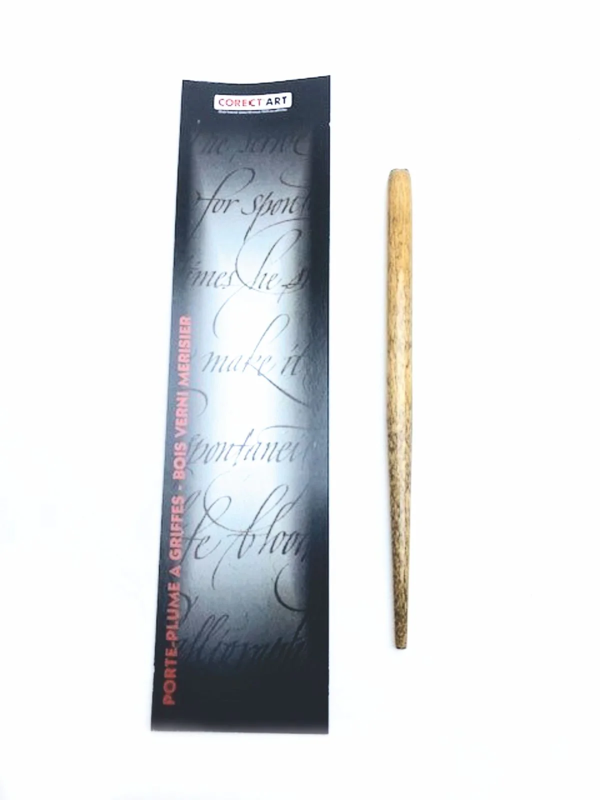Etui porte-plume standard - Bois verni merisier - Image 2