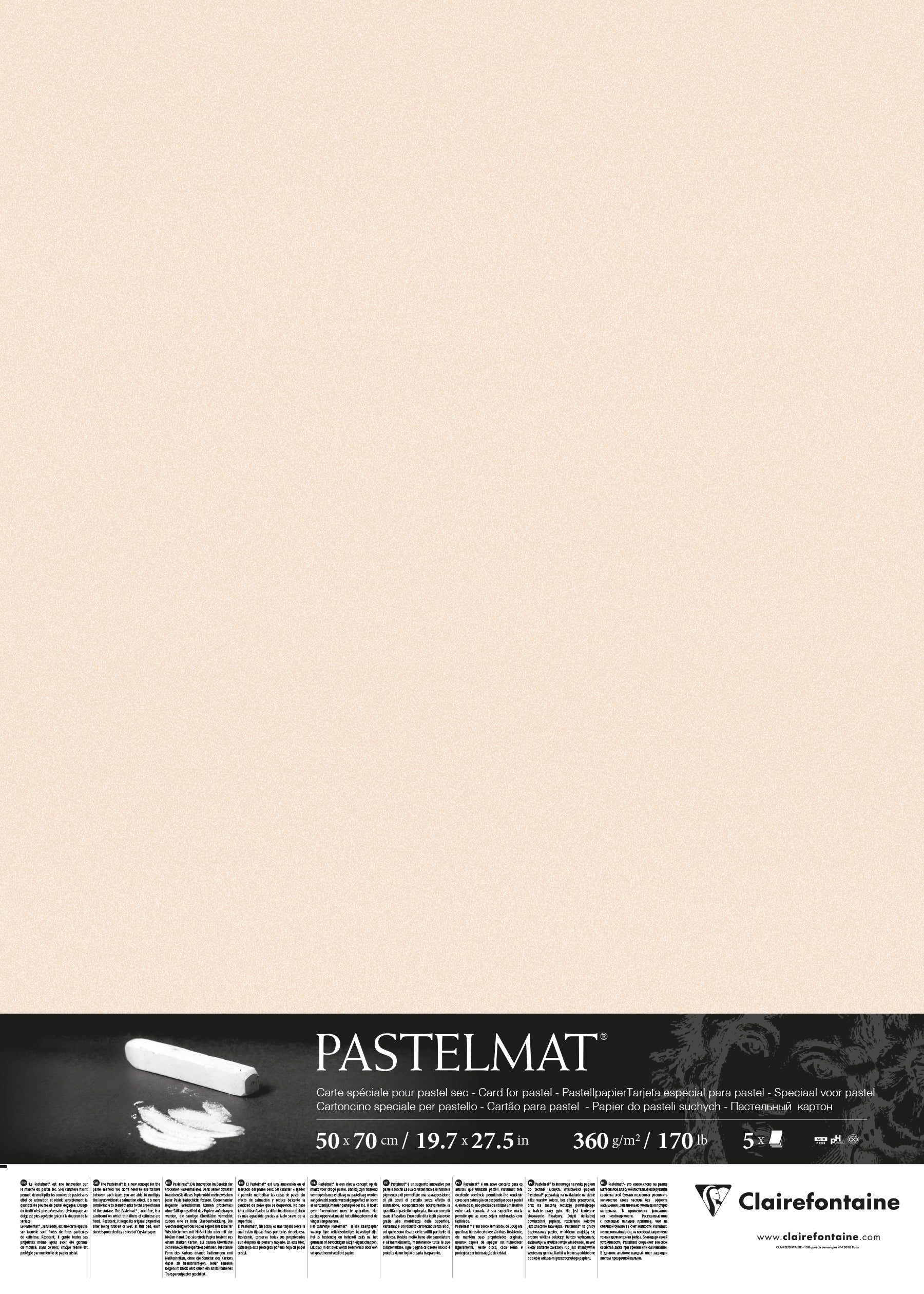 Feuille Pastelmat 50x70 cm 360g - Image 15