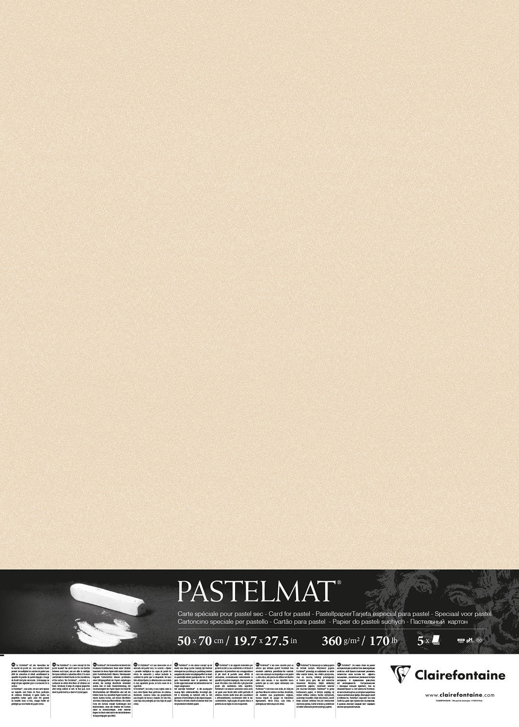 Feuille Pastelmat 50x70 cm 360g - Image 3