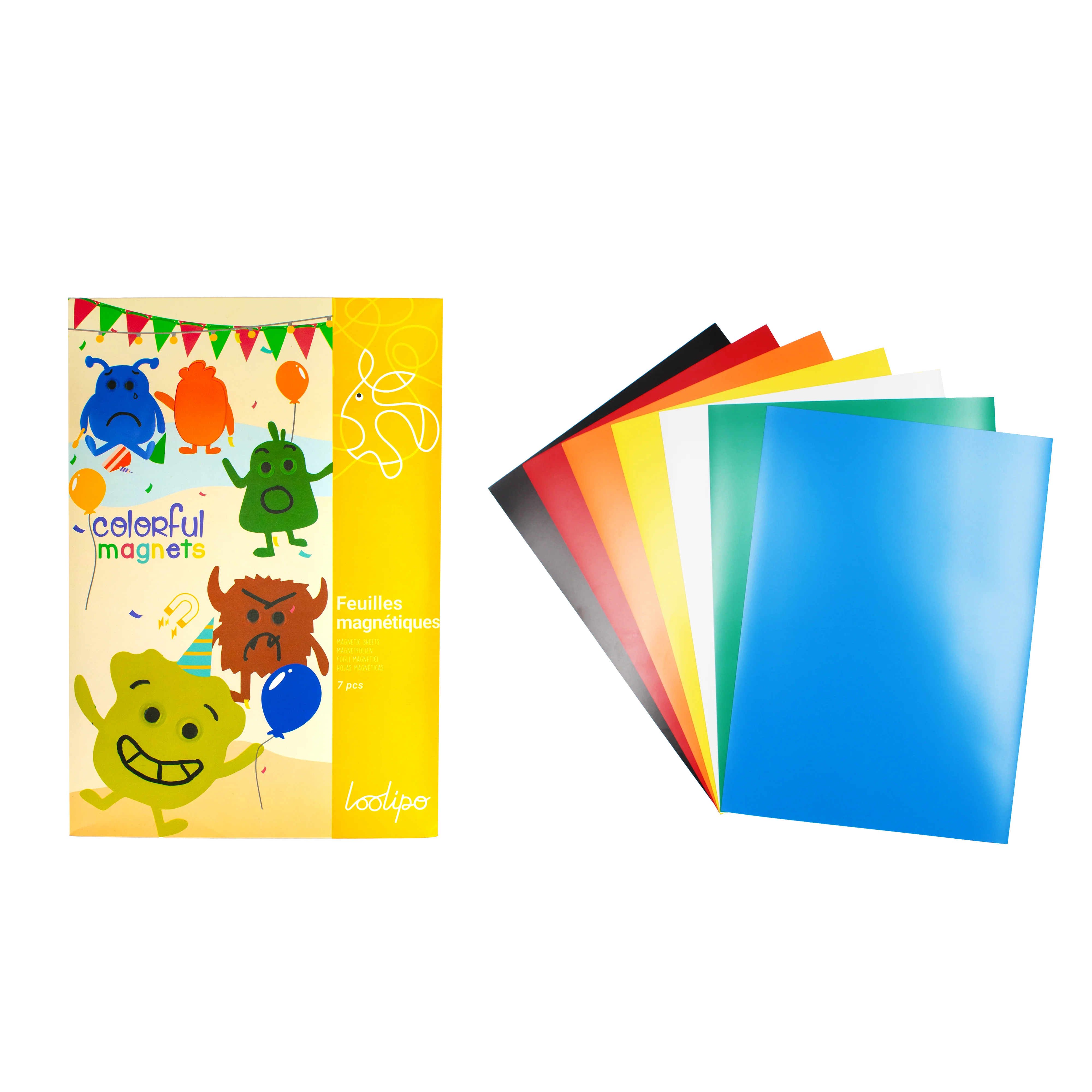Feuilles magnétiques - A4 - épaisseur 0,5 mm - Noires ou couleurs assorties