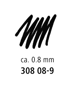 Pigment Liner - Feutre pointe calibrée 0.3 mm - Noir - STAEDTLER - Image 8