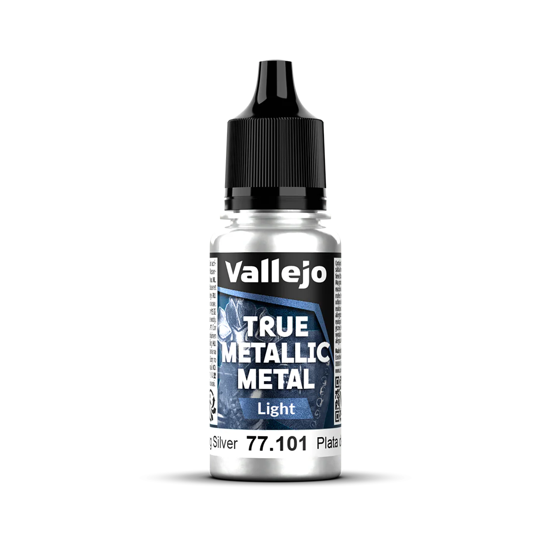 Peinture pour figurines gamme Métallique True Metallic Metal TMM Couleurs Light