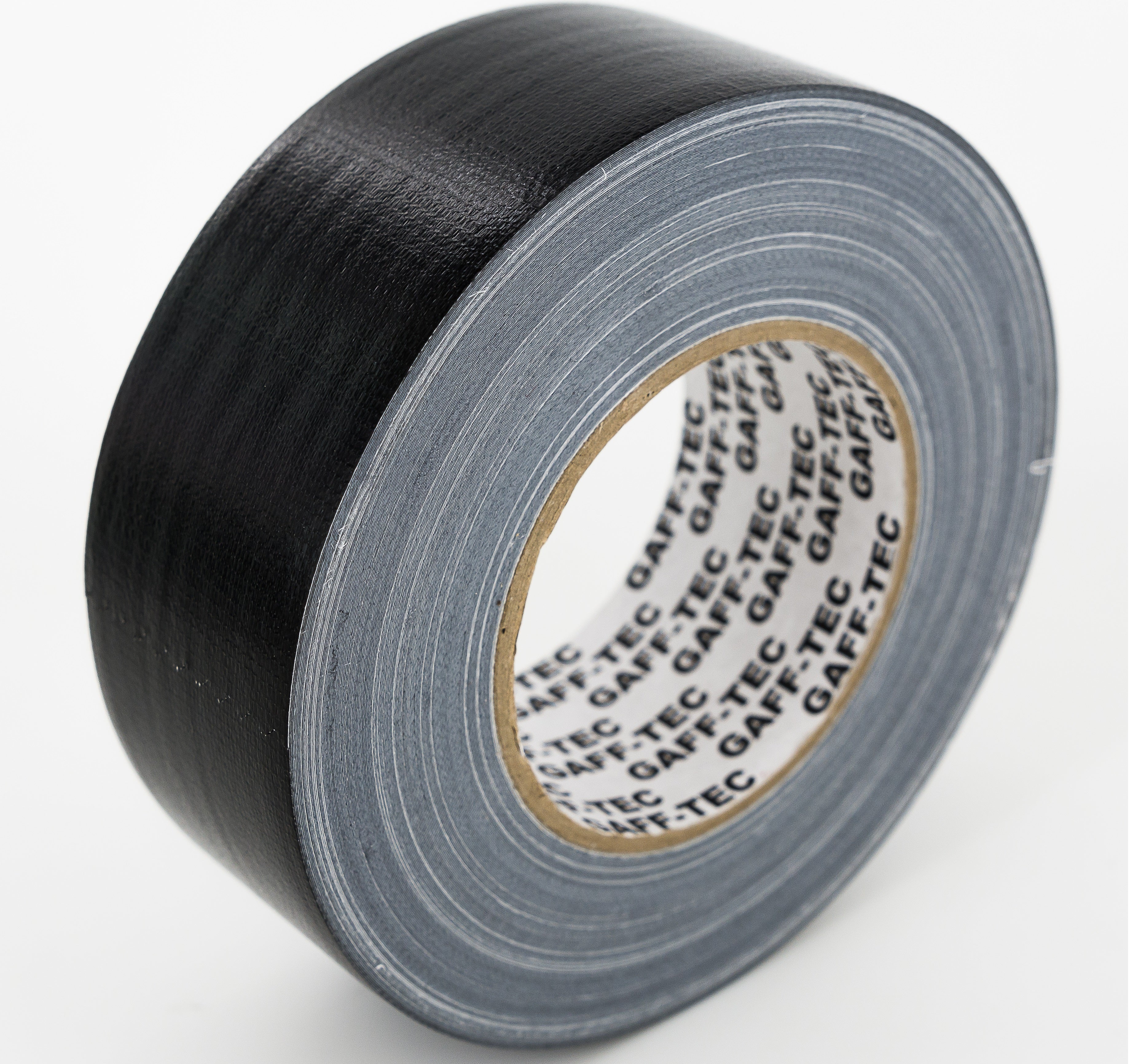 Gaffer toile PE Haute noir 25mm x 50m - Tissu couché