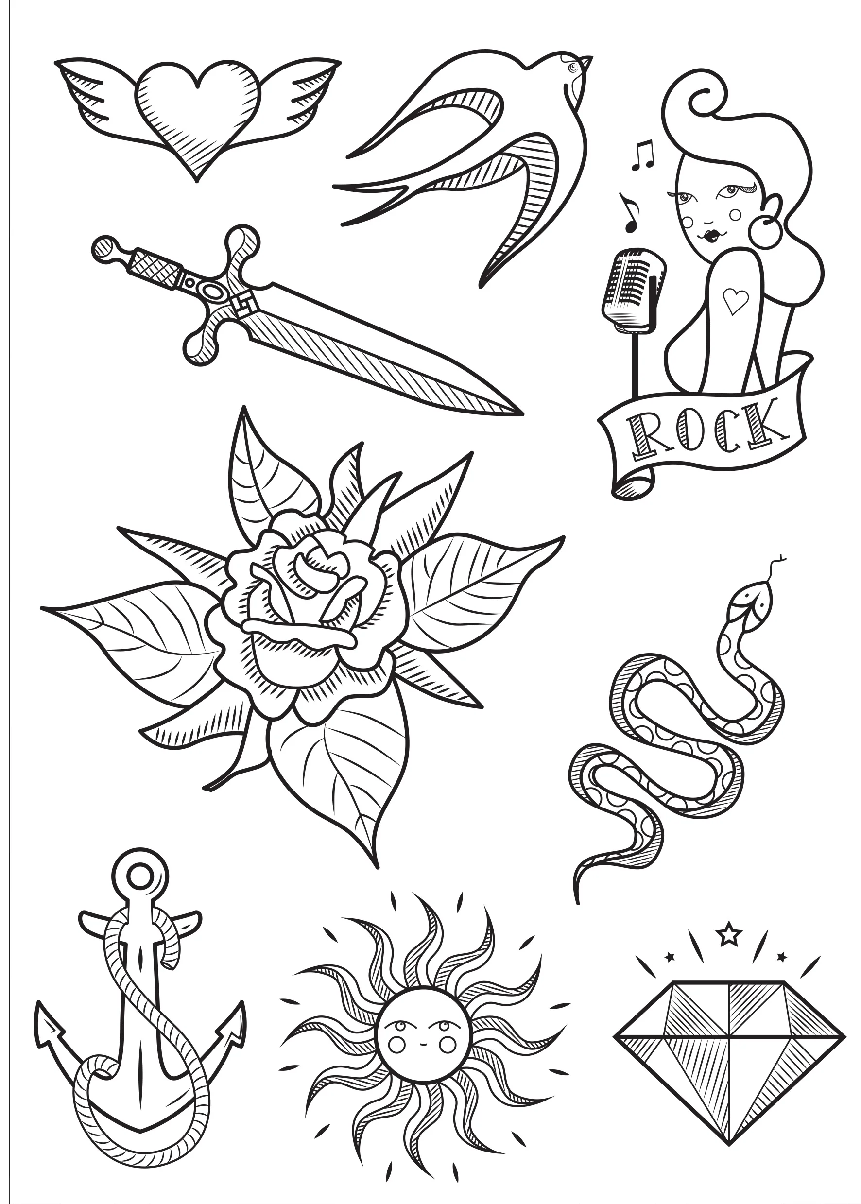 Grim'Tout Tatoos - Tatouages temporaires - 3 modèles - Image 6