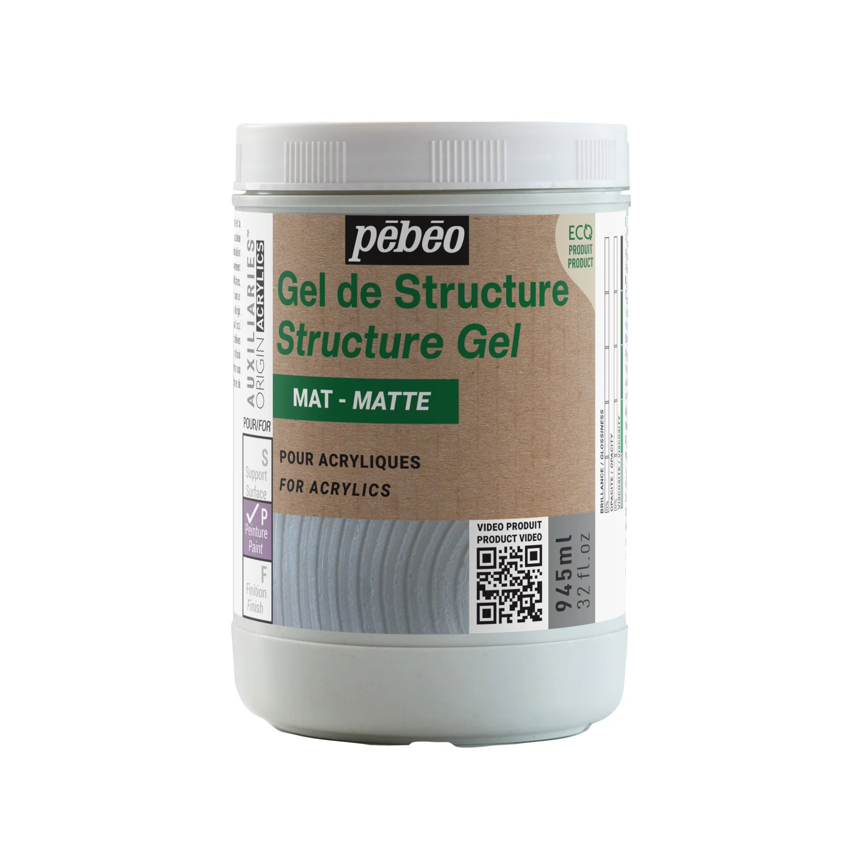 Gel de structure mat Origins Acrylic - 225 ml, 475 ml ou 975 ml - Image 4