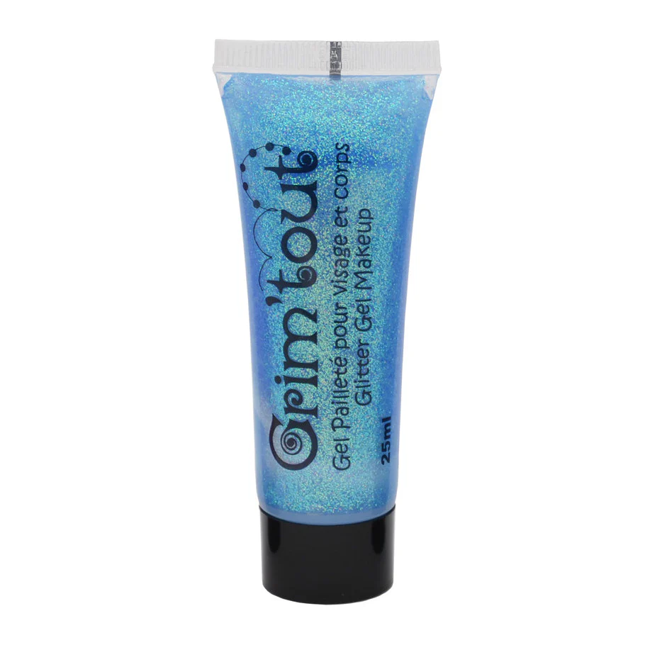 Gel pailleté visage