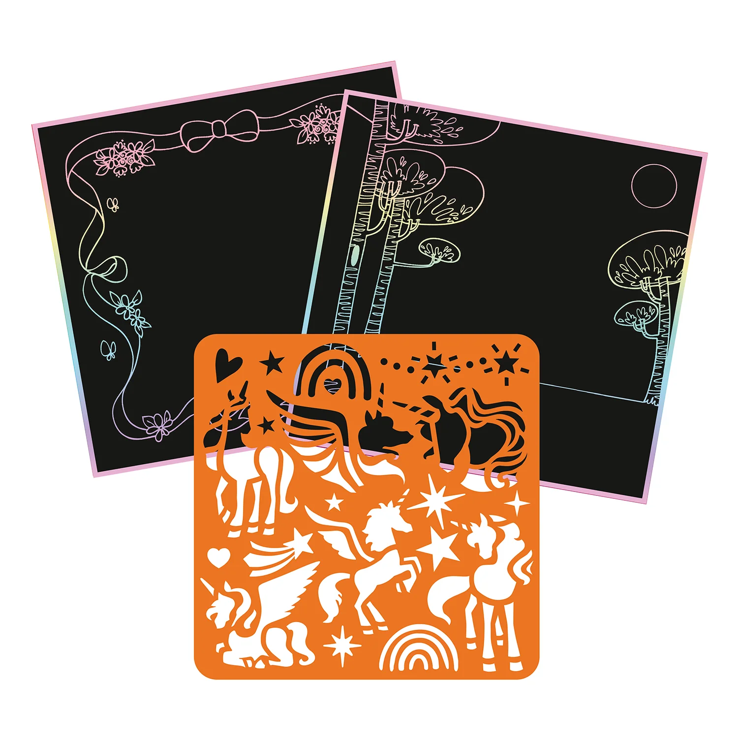 Graffy Scratch Licornes - 24 cartes - 400g/m² - Image 2