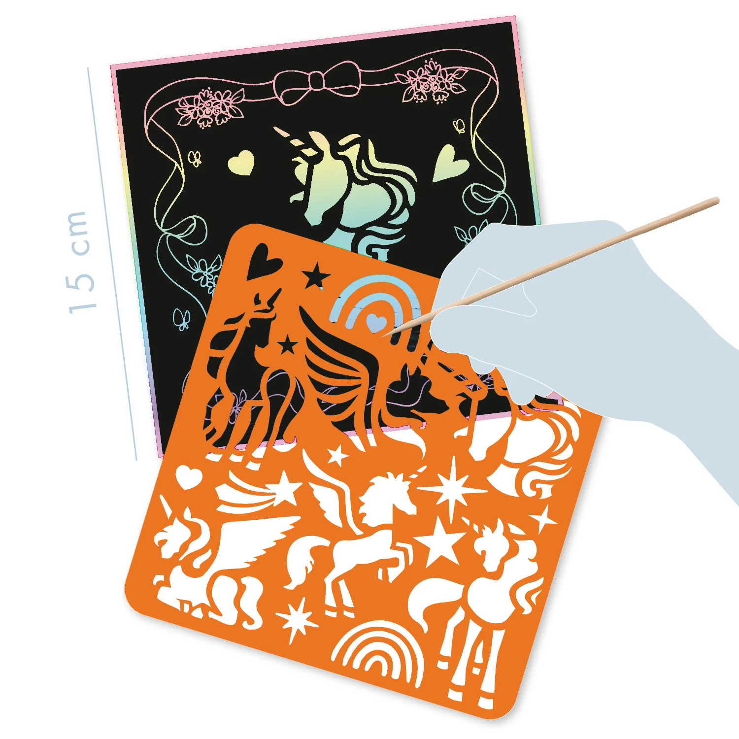 Graffy Scratch Licornes - 24 cartes - 400g/m² - Image 3