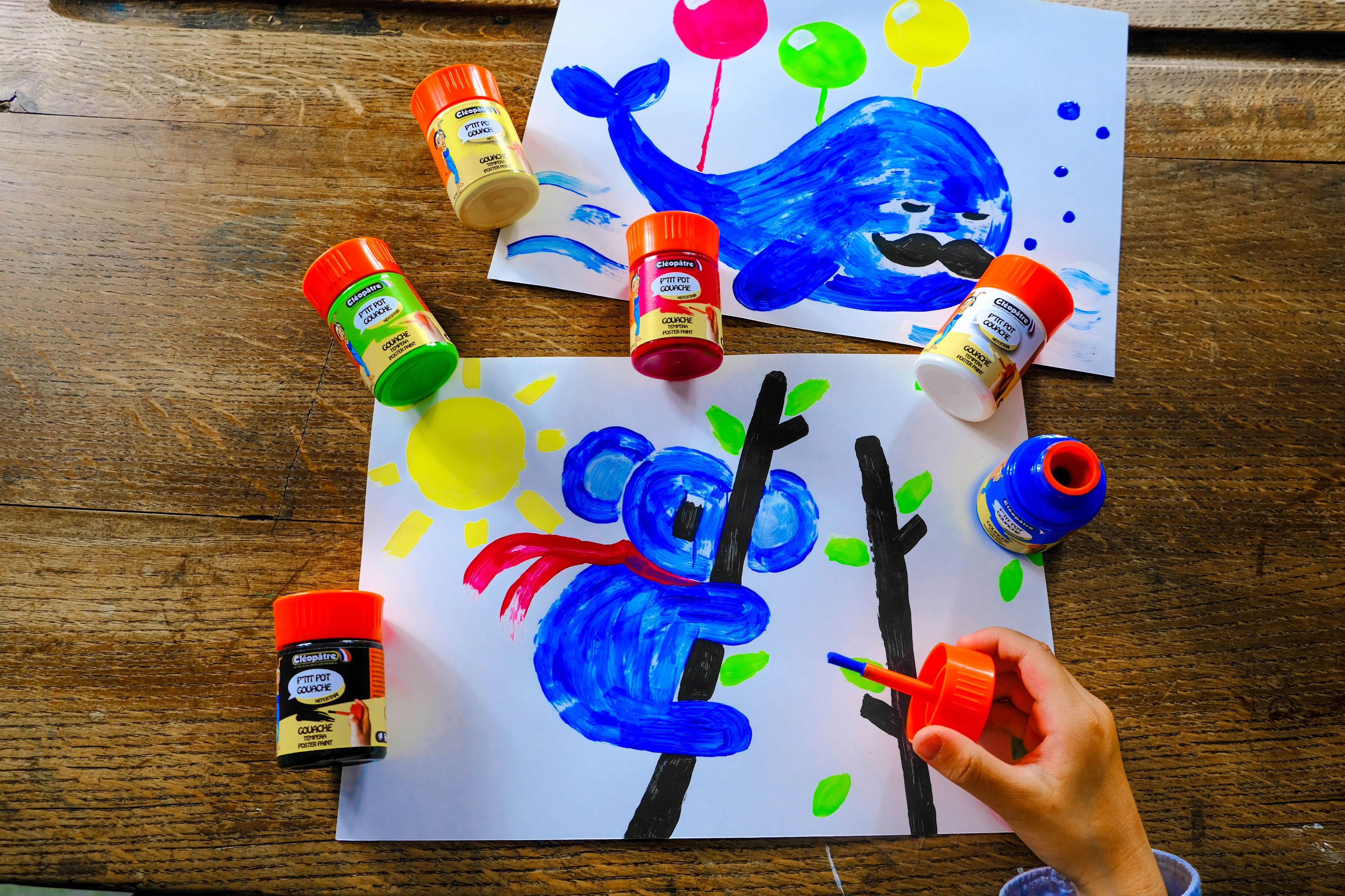Kit 6 P'tits Pots gouache 50 ml assortis Néfertari - Image 5