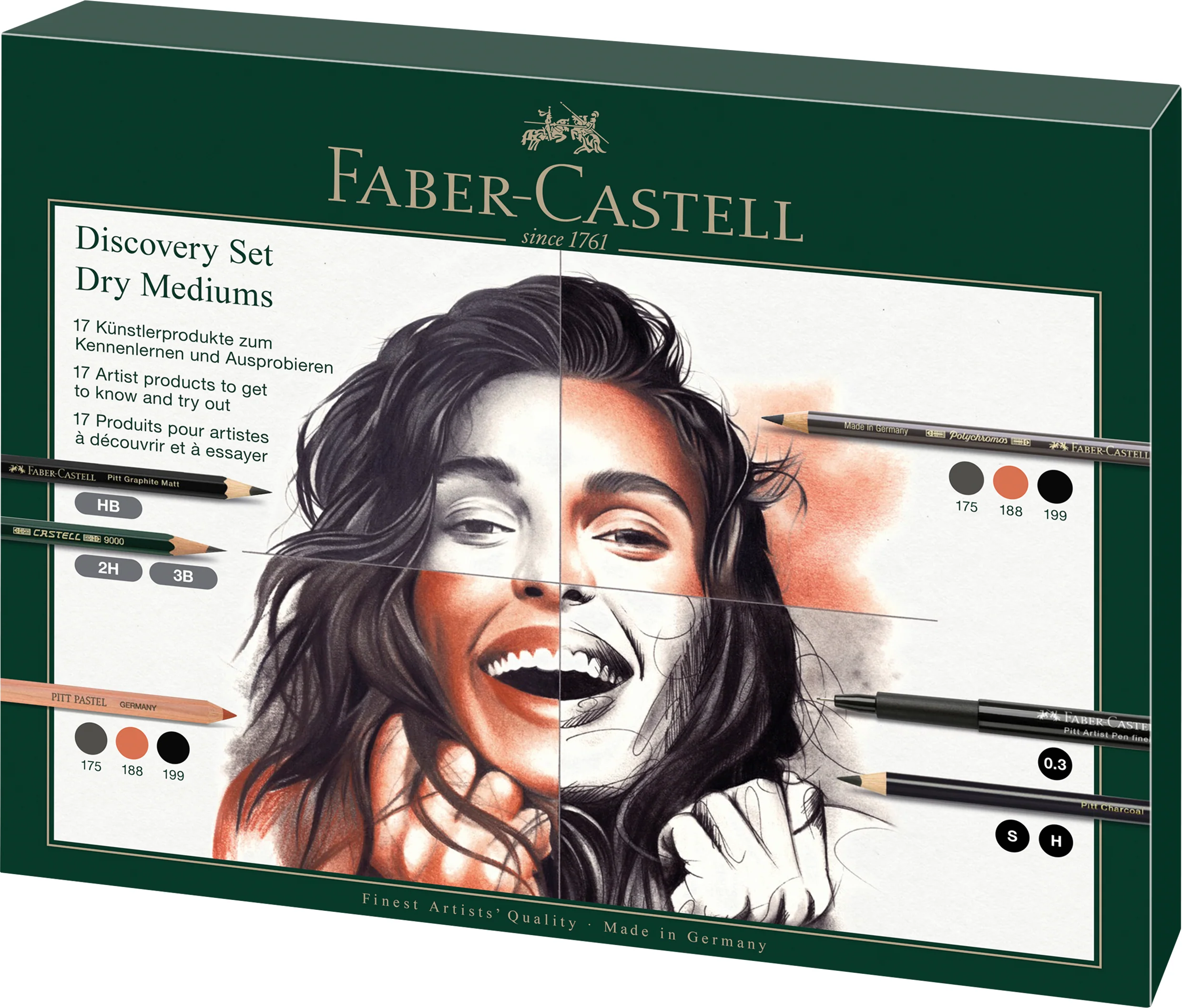 Coffret de matériel d'art sec Try It