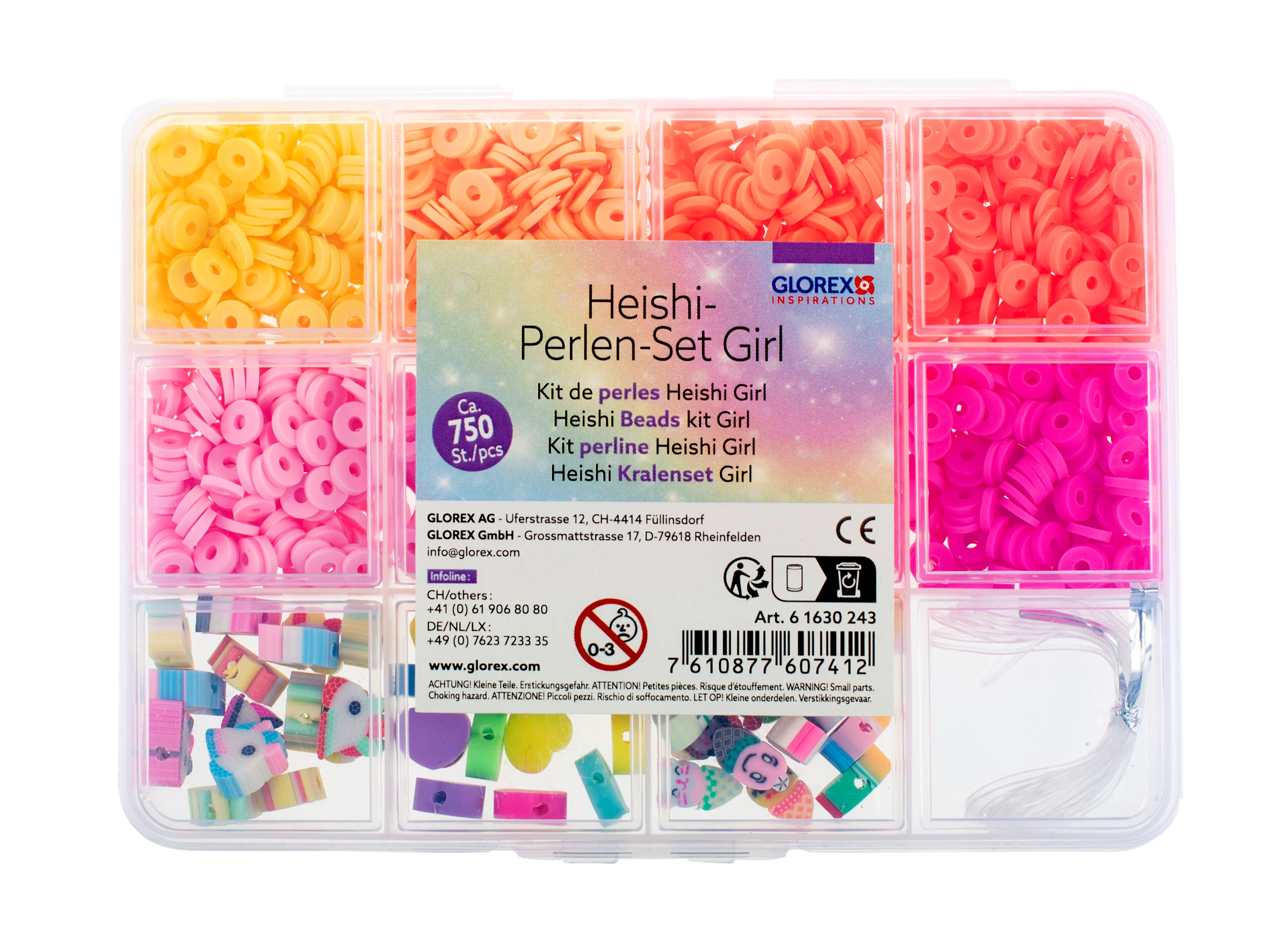 Kit perles Heishi girly 750 pièces - Glorex