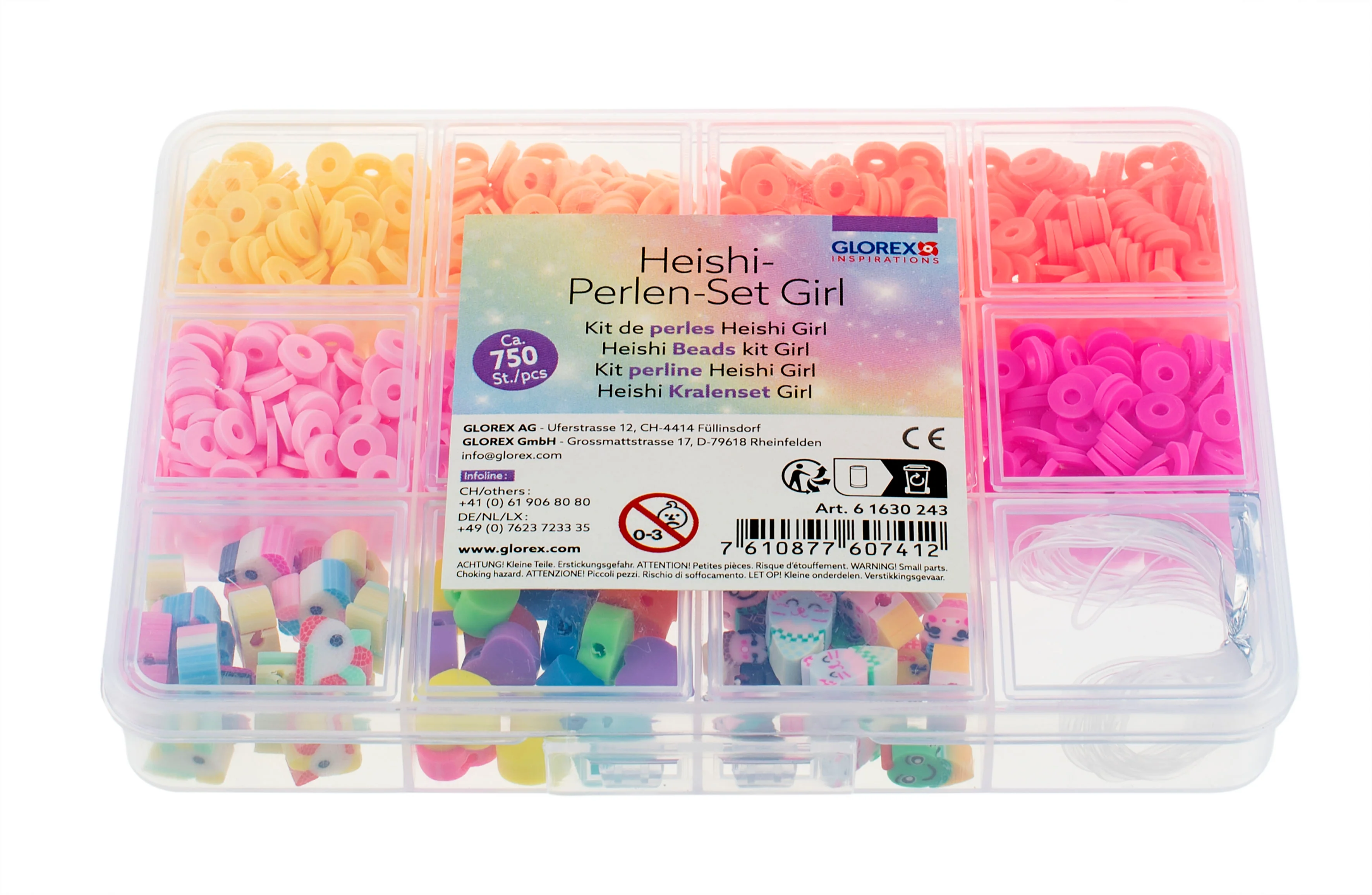 Kit perles Heishi girly 750 pièces - Glorex - Image 2