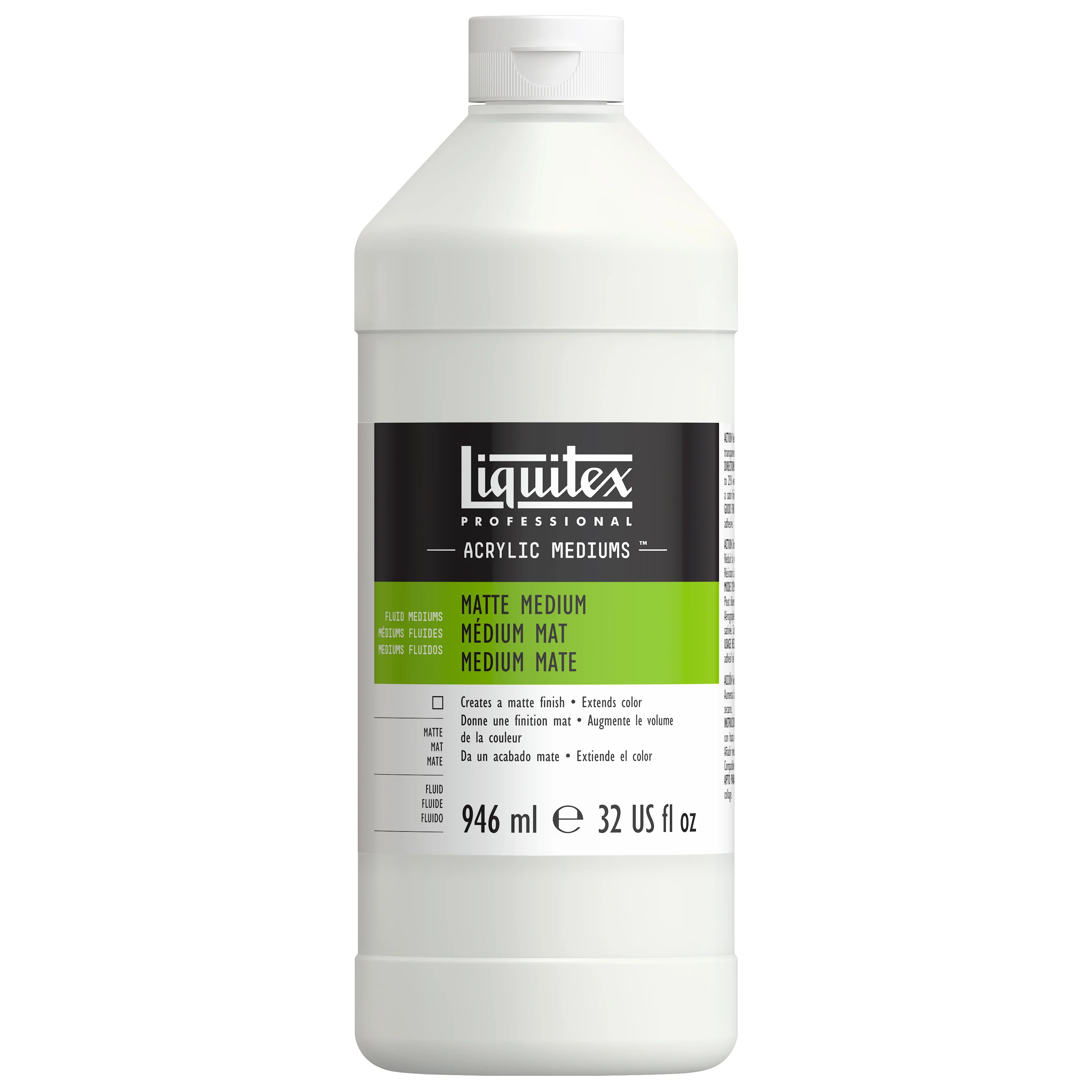 Liquitex médium mat en flacon de 946ml