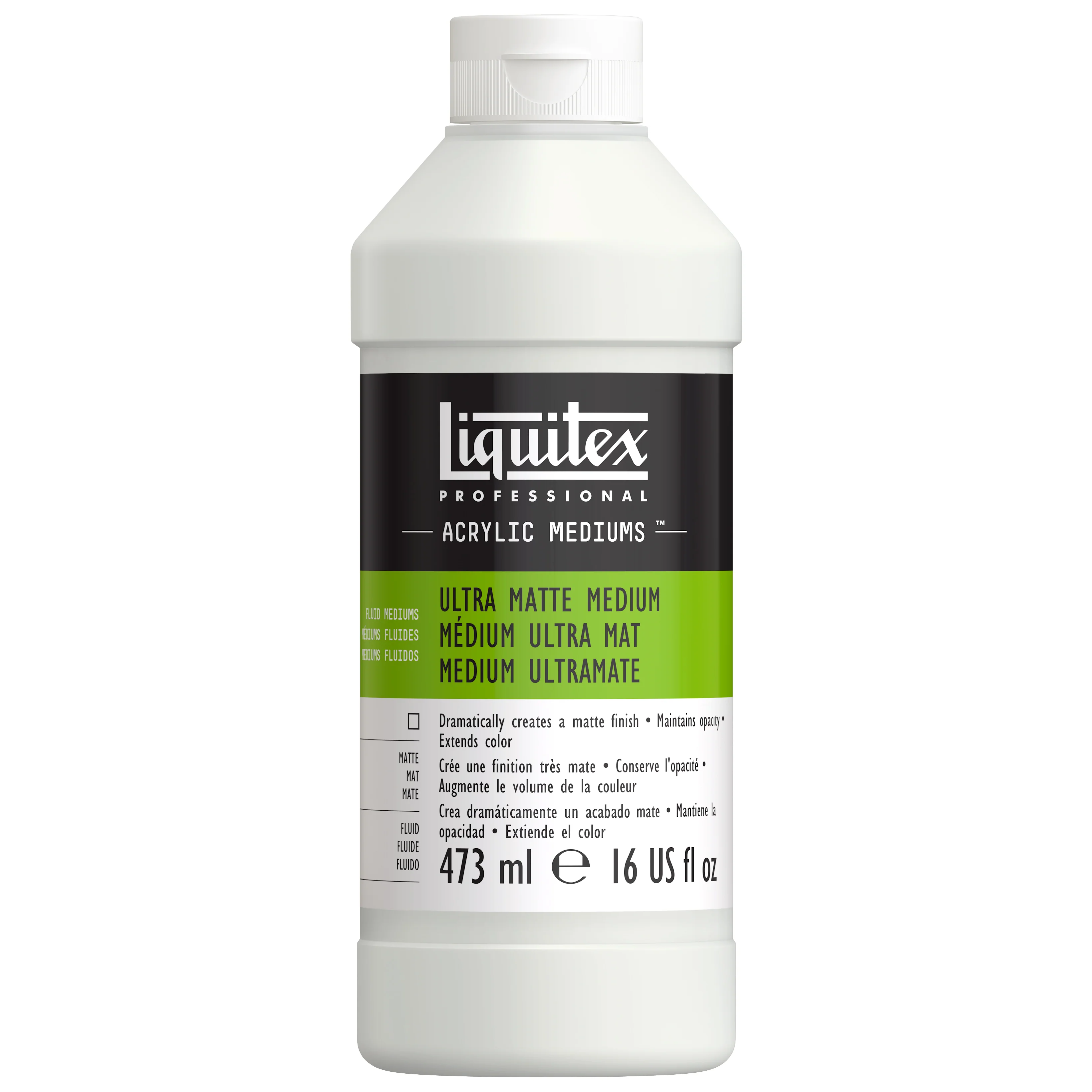Liquitex médium ultra mat en flacon de 473ml