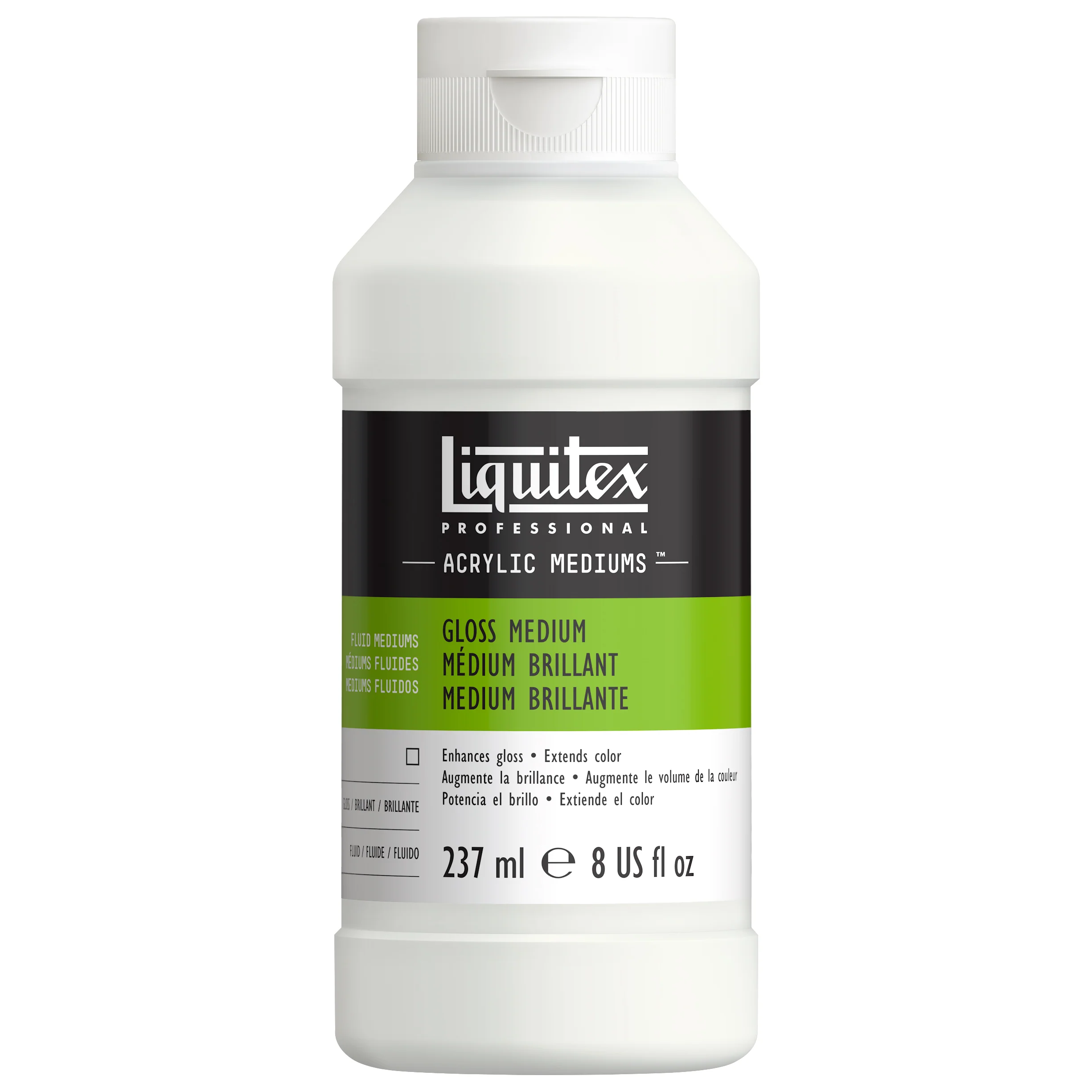 Liquitex medium vernis brillant en flacon de 237ml