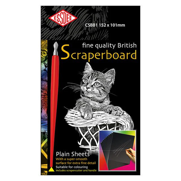 Lot de 10 cartes à gratter 502 x 305 mm