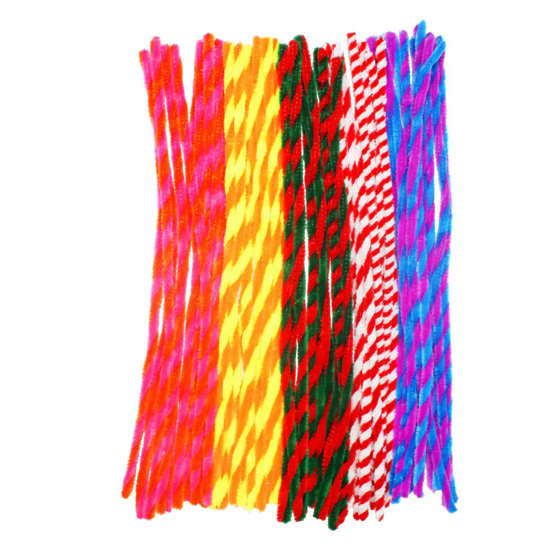 Lot de 50 chenilles Twist multicolores - Image 2