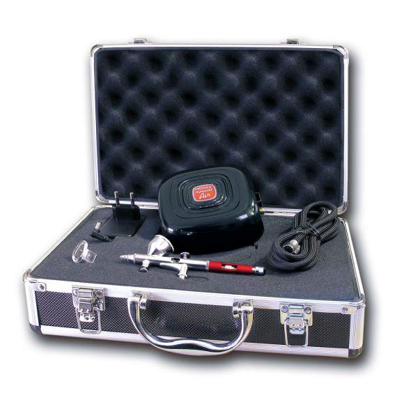 Mallette aérographe + compresseur AM02+
