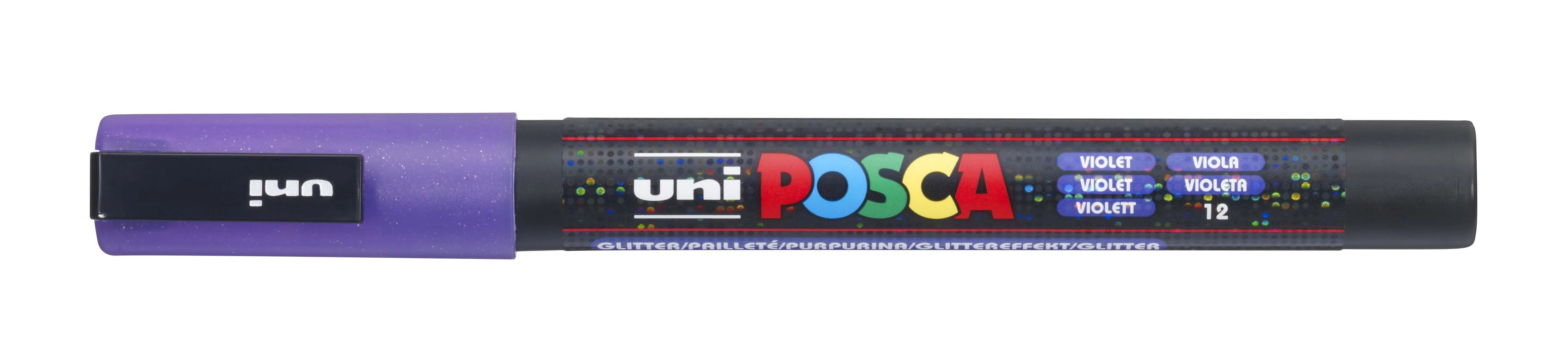 Marqueur POSCA pointe conique fine pailleté à l'unité - Image 6