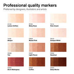 Set Marqueur Promarker assortiment 6 tons chair - Image 3