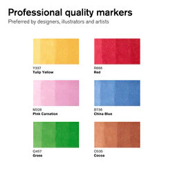 Marqueur Promarker assortiment 6 tons moyens - Image 3