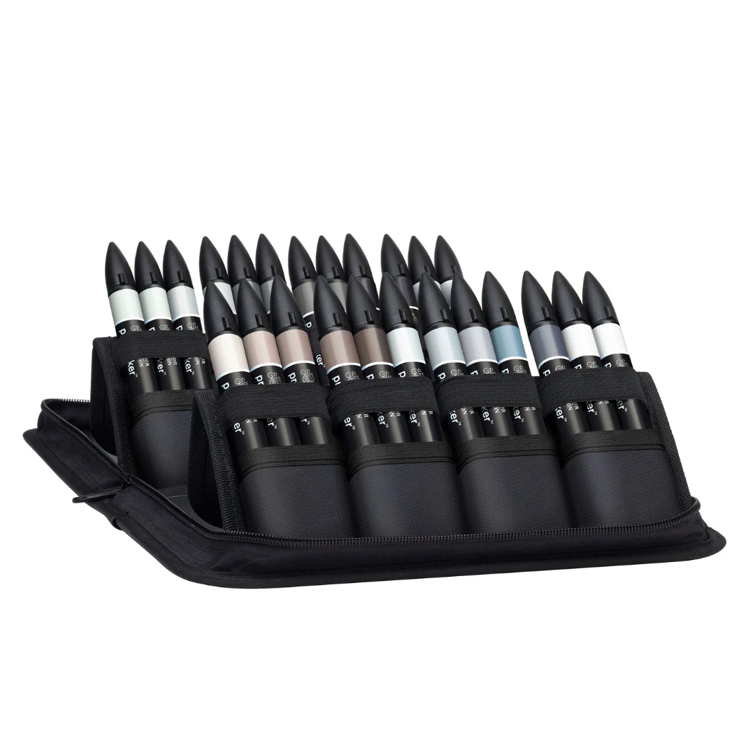 Marqueur Promarker assortiment de 24 tons gris et noirs - Image 4