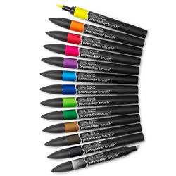 Marqueur Promarker Brush assortiment 12 tons vibrants - Image 2