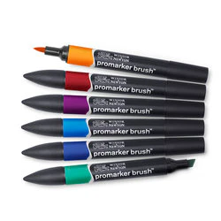 Marqueur Promarker Brush assortiment 6 tons riches - Image 2