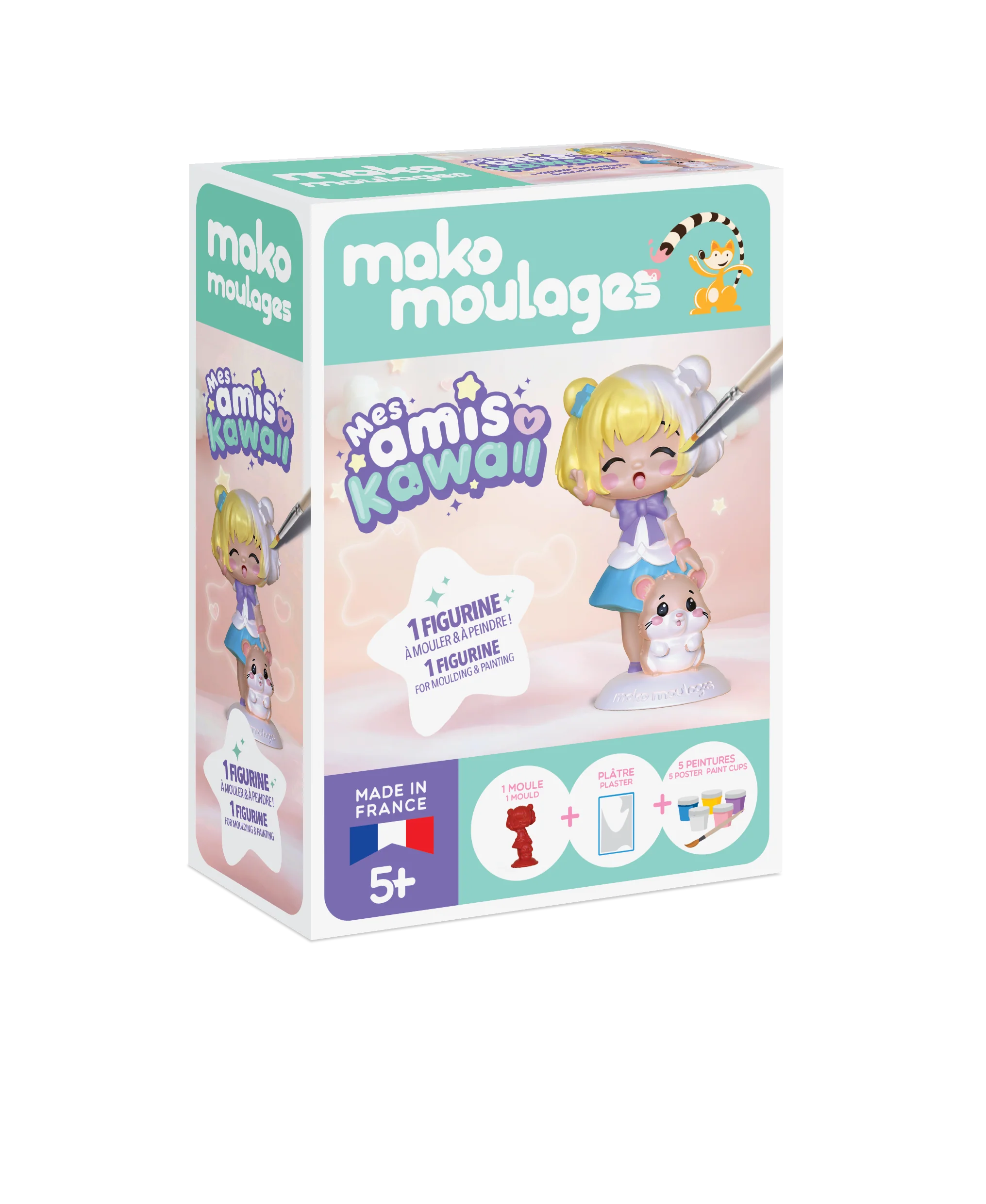 Kit Mes amis Kawaii - La jeune fille et son hamster - Mako moulage