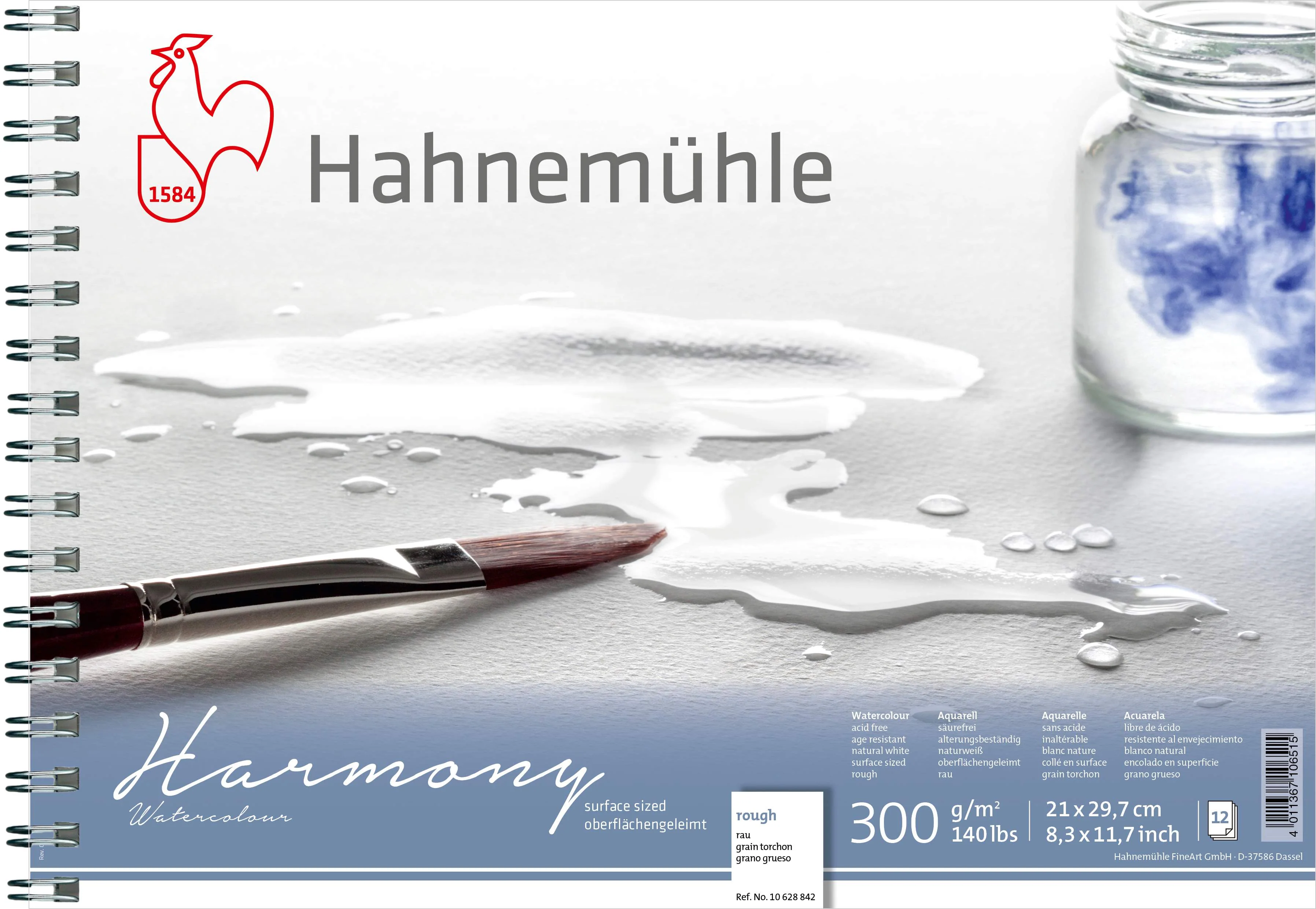 Papier Aquarelle Harmony Grain Torchon, 300g/m²