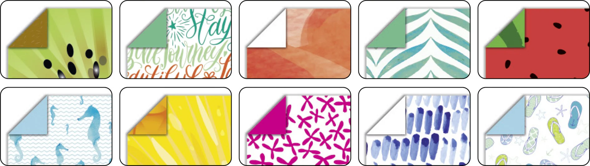 Papier de pliage thème Tropical - Image 3