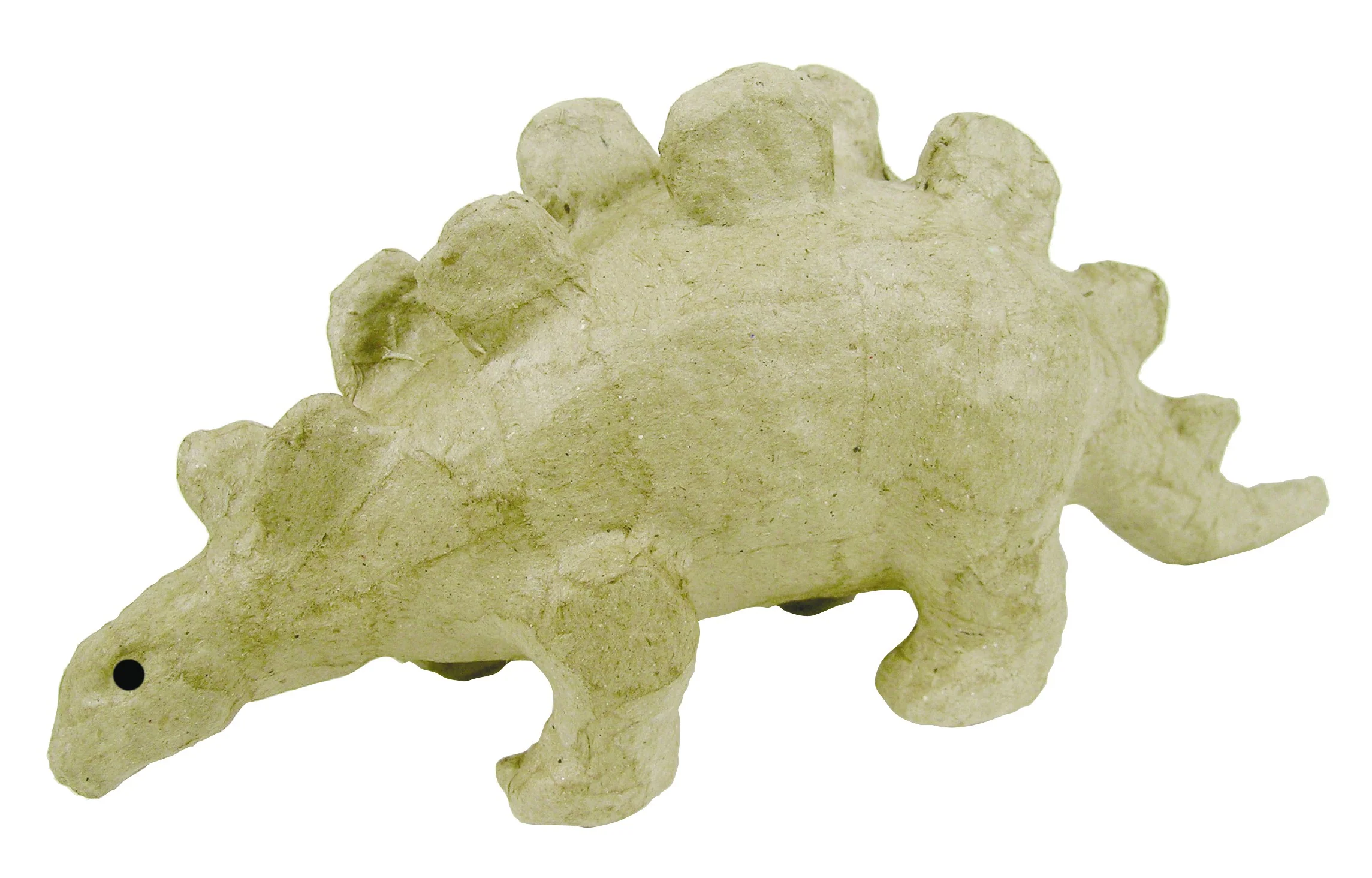 Papier maché déco Dino Stégosaure 18 x 6 x 8 cm